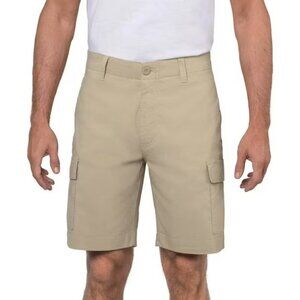 Wearfirst Men’s Classic Fit Stretch Lightweight Cargo Short, Tan, 44